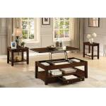 Ballwin Cocktail/Coffee Table Set - Deep Cherry